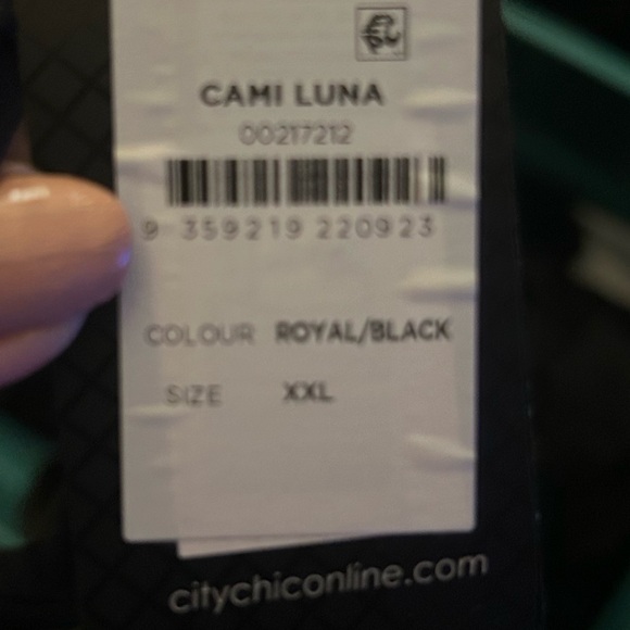 City Chic Black Sequin Tank Top XXL - Picture 2 of 2